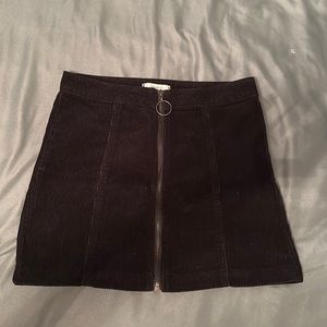 Black mini skirt